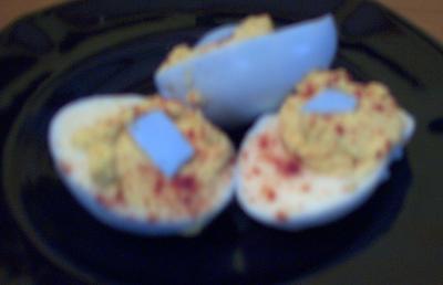 Colored Deviled Eggs for Easter