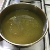 Mint Oil in pan