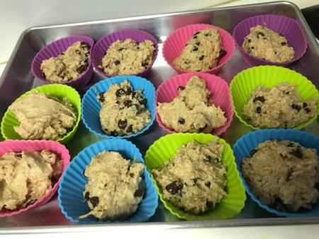 3/4 filled muffin cups