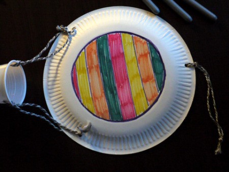 Hot Air Balloon Decoration - decorate the back of the plate if desired