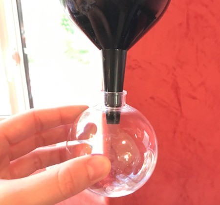 Clear Ornaments with Christmas Confetti  - use funnel to add confetti