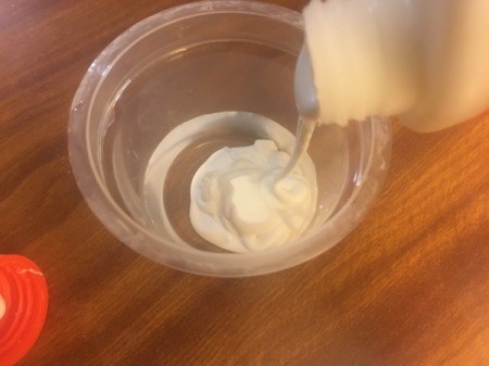 Mini String Christmas Tree - mix glue and water