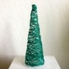 Mini String Christmas Tree - finished green string Christmas tree