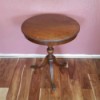 Value of True Grand Rapids Imperial Mahogany Table - three legged pedestal table
