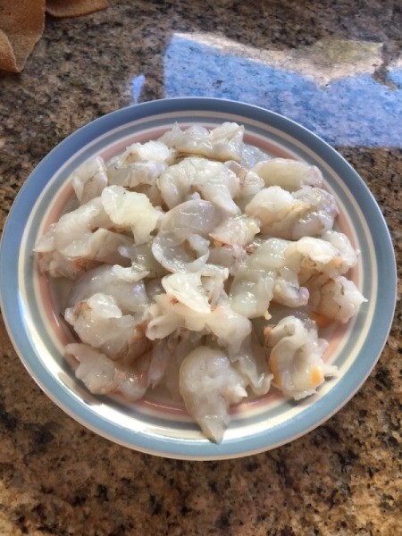 cut shrimp