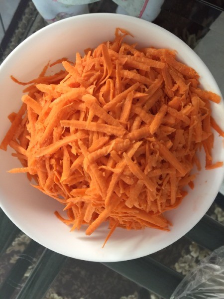 grated sweet potato