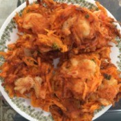 Fried Sweet Potato and Shrimp Cakes