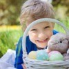Young Boy With Easter Egg Basket