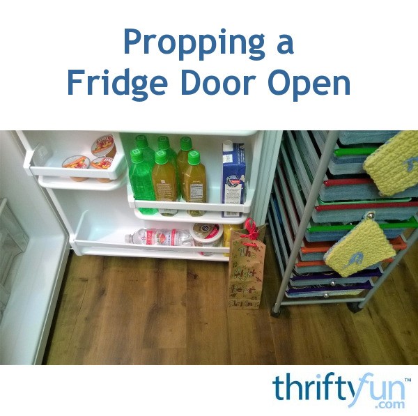 Propping a Fridge Door Open ThriftyFun