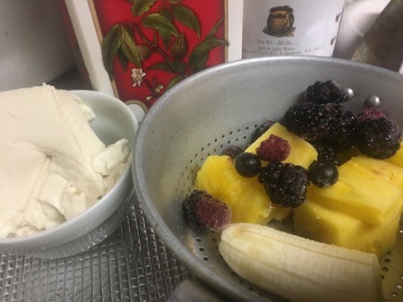 fruit and tofu