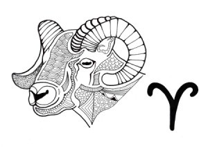 Aries Adult Coloring Page