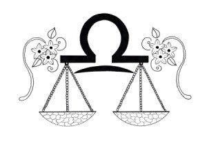 Libra Adult Coloring Page