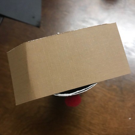 Holiday Reindeer Candy Holder - cut a rectangle of brown paper longer than the tube opening