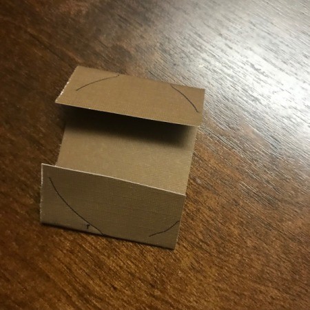 Holiday Reindeer Candy Holder - trace the tube onto the paper