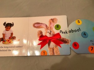 A picture book for a toddler that was ripped and then repaired.