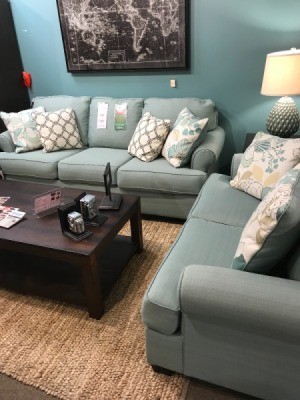 Wall Paint and Rug Color Advice - couch and chair