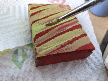 Snack Box New Year's Noisemakers - paint one with stripes