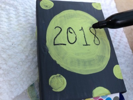 Snack Box New Year's Noisemakers - when fully dry add details such as the year