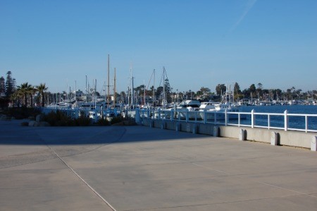 The marina at the Glorietta Bay Park Promenade.