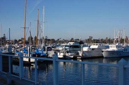 The marina at the Glorietta Bay Park Promenade.