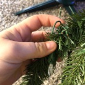 Dog Chewed on Pre-lit Christmas Tree Wire - damaged wire