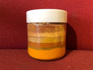 layered small jar of advieh