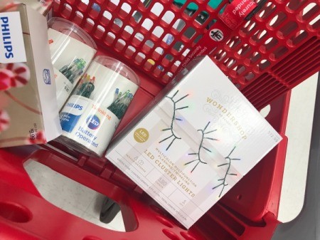 Lights on sale after Christmas.