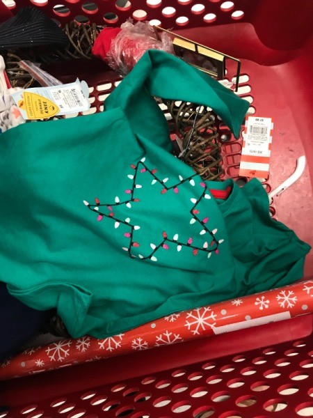 Christmas apparal on sale after Christmas.