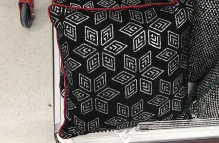 Pillows on sale after Christmas.
