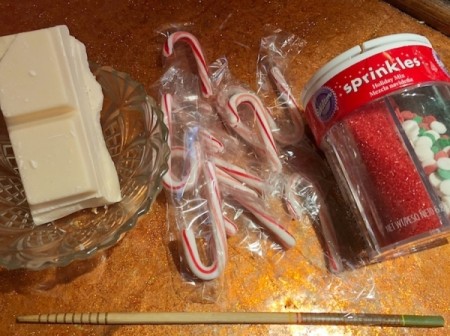 Candy Cane Hearts - supplies