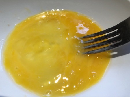 mixing egg