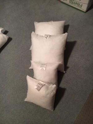 Donating Stuffed Pillows - several pillow forms