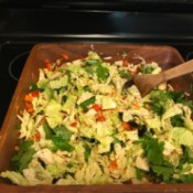 A fresh Vietnamese salad in a bowl.