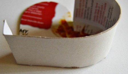 Hubby's Valentine Day Tot or Shooter Box  - glue both strips