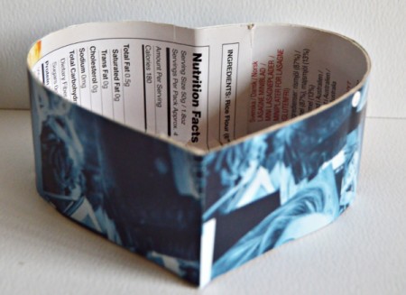 Hubby's Valentine Day Tot or Shooter Box - cover sides with gift wrap