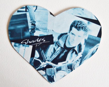 Hubby's Valentine Day Tot or Shooter Box - cover the back of the bigger heart with gift wrap