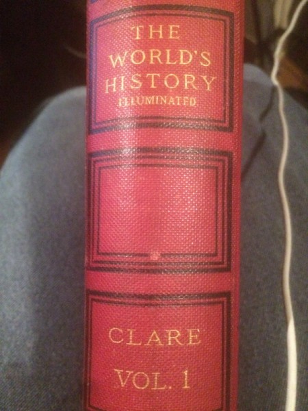 Value of The World's History
Illuminated - spine of book