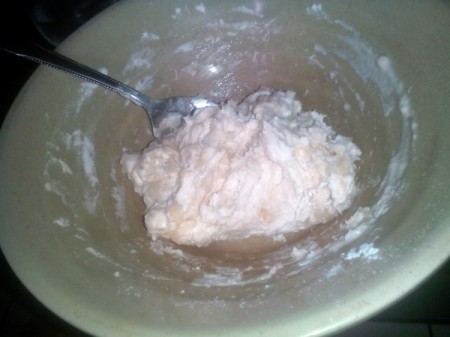 mixed dough