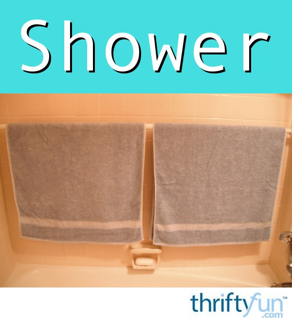 Using a Shower Rod to Hang Towels ThriftyFun