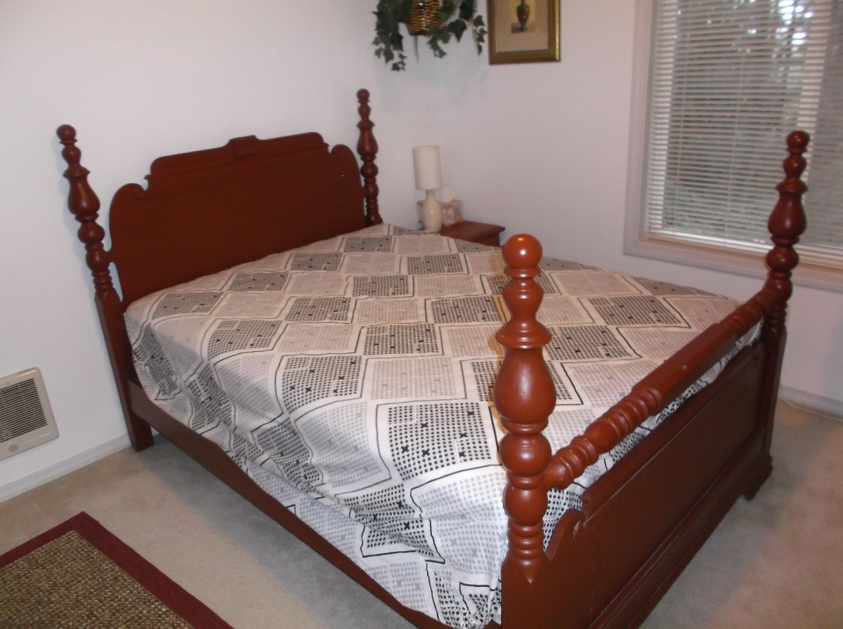 Value Of A Vintage Wooden Bed Frame Thriftyfun