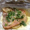 Honey Lime Salmon on foil