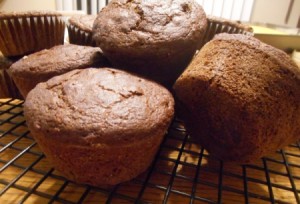 Multigrain Muffins cooling on rack