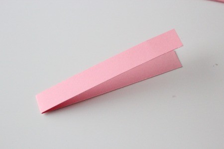 Hearts Garland - fold strip in half