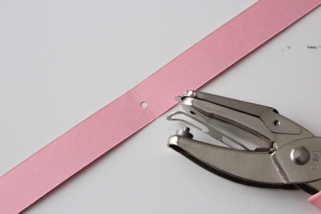 Hearts Garland - punch a hole in the center