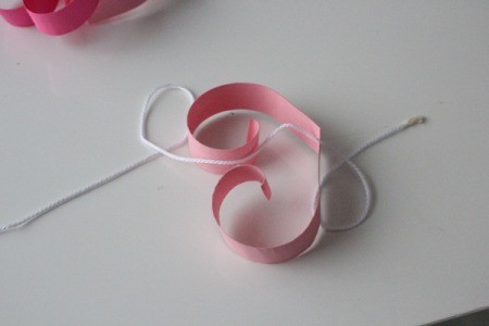 Hearts Garland - thread twine through the holes and use a glue dot at the top