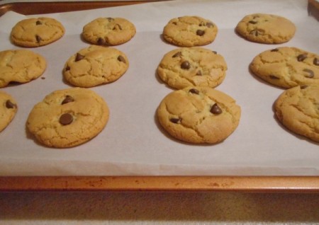 baked cookies on pan