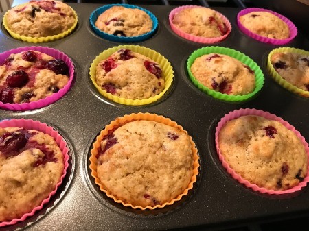 baked Cranberry Orange Muffins