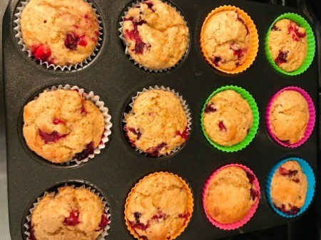 baked Cranberry Orange Muffins