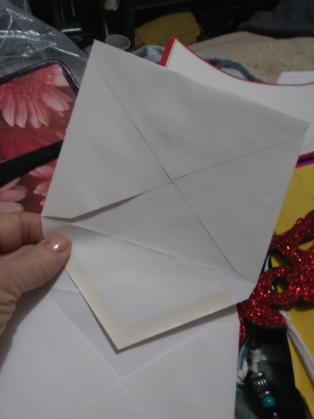 Make a Junk Journal Out of Envelopes - place flap into the next envelope