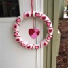 Foam Heart Wreath - finished wreath